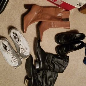 Boots, sneakers, platforms